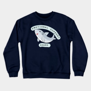 Emotional support shark cute Crewneck Sweatshirt